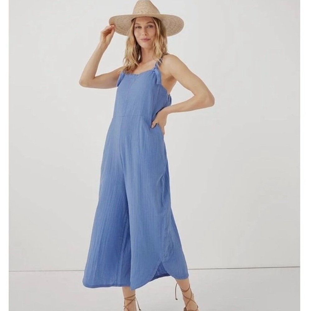 Pact Deep Blue Women's Jumpsuit - Picture 2 of 2